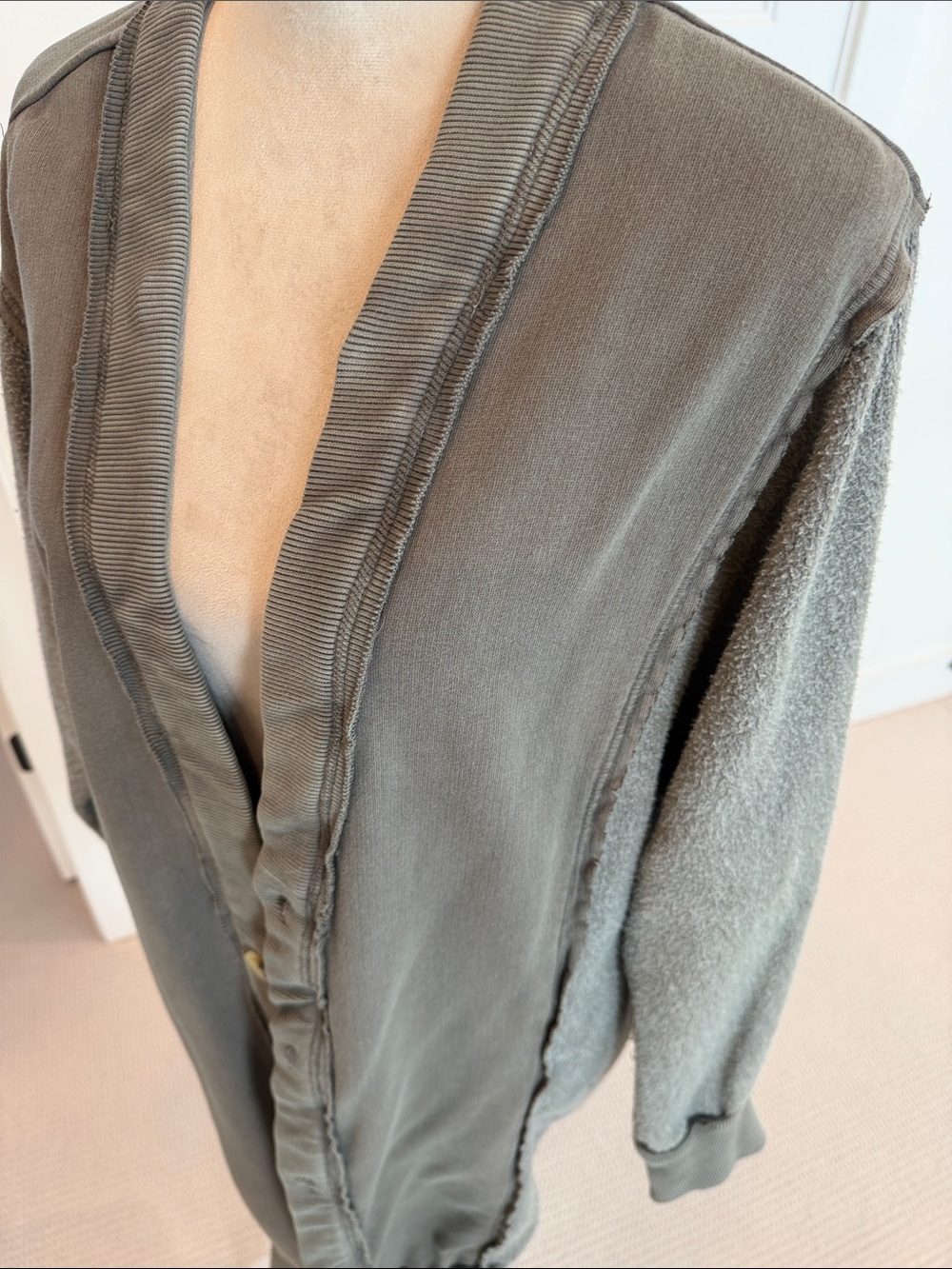 We The Free Cozy Fuzzy Knit Jacket - Gray - Picture 3 of 5
